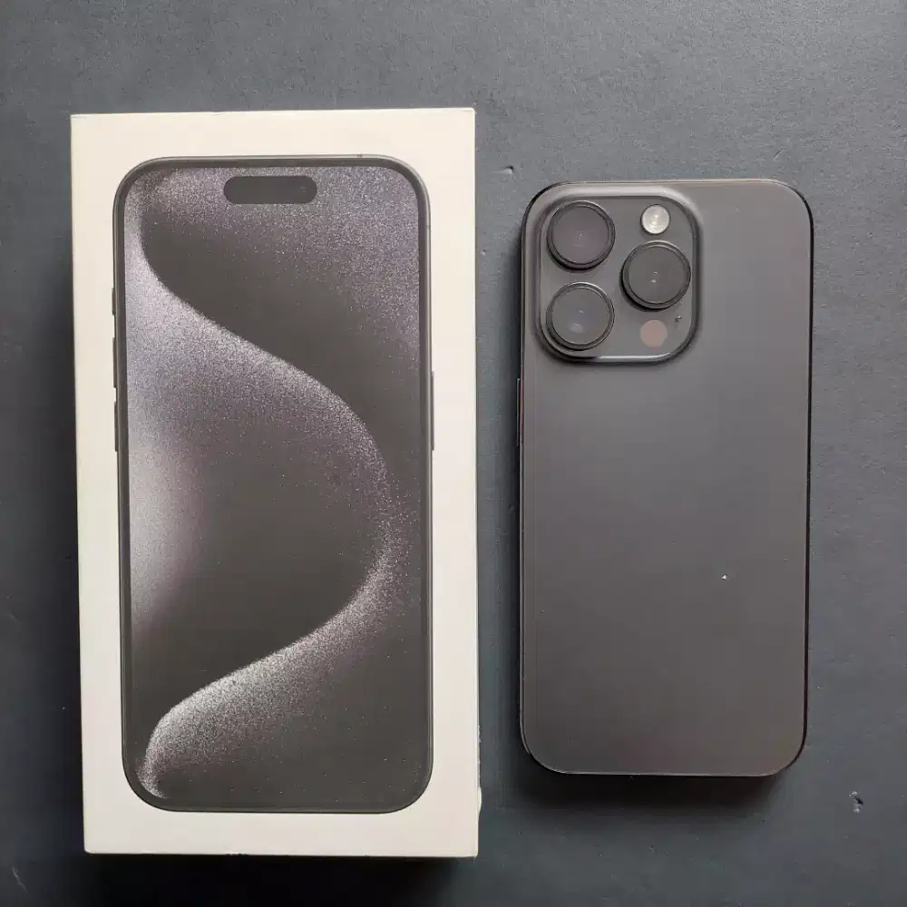 IPHONE 15 PRO 256GB BLACK TITANIUM EX GARANSI RESMI
