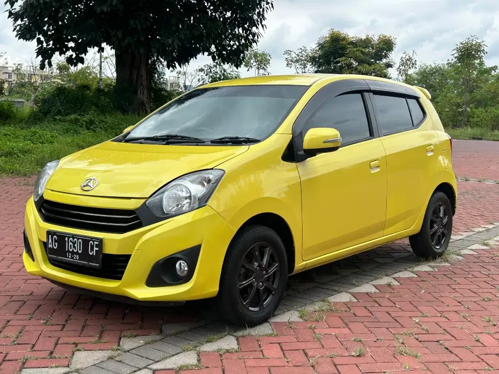 Daihatsu ayla X 1.0 manual 2021 deluxe kuning langka surat hidup