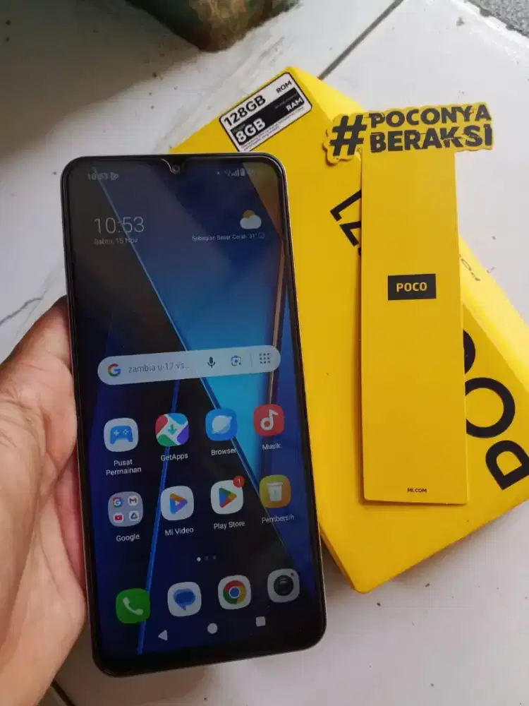 Poco C71 ram 4+4/128 GB fullset mulus nominus garansi panjang