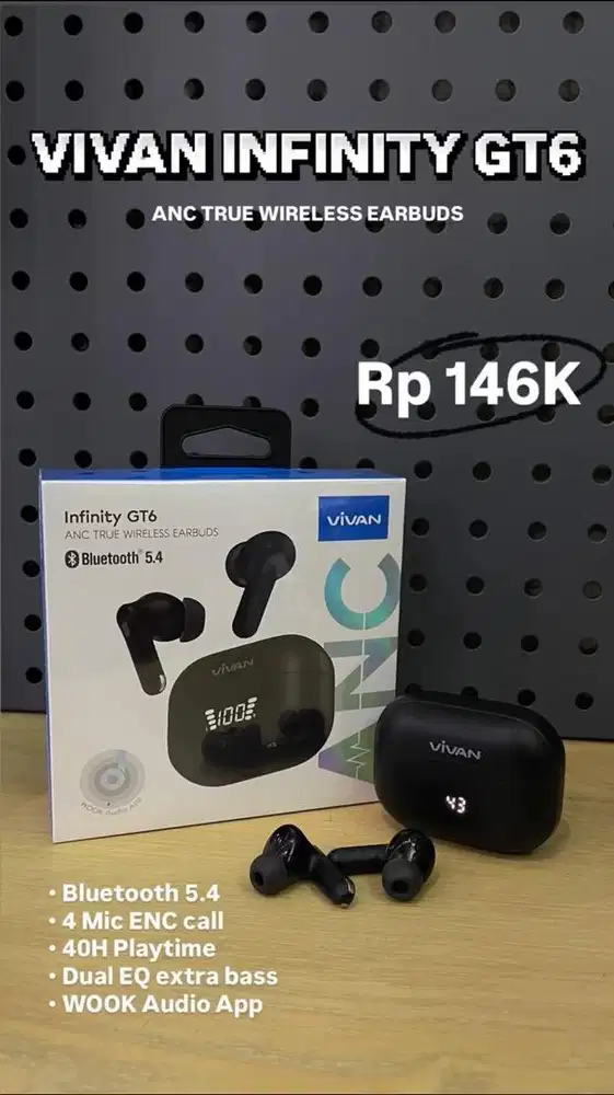 HEADSET NIRKABEL VIVAN INFINITY GT6