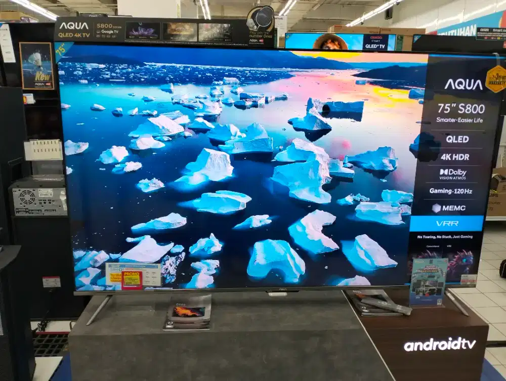 Televisi AQUA GOOGLE TV 75