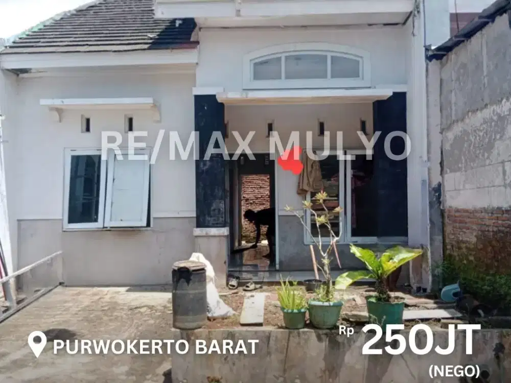 Dijual Harga Murah Nego!!! Rumah Siap Huni 2 Kamar Area Purwokerto Barat
