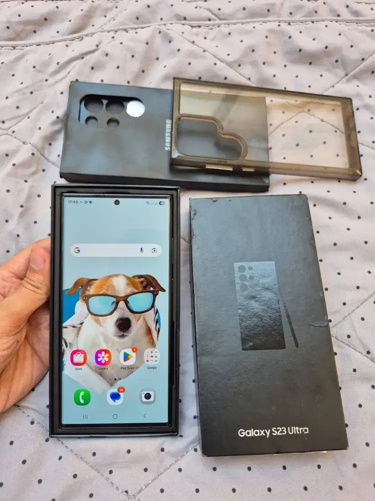 Samsung S23 Ultra RAM 12/256GB Dual SIM Black Fullset Mulus Ex SEIN