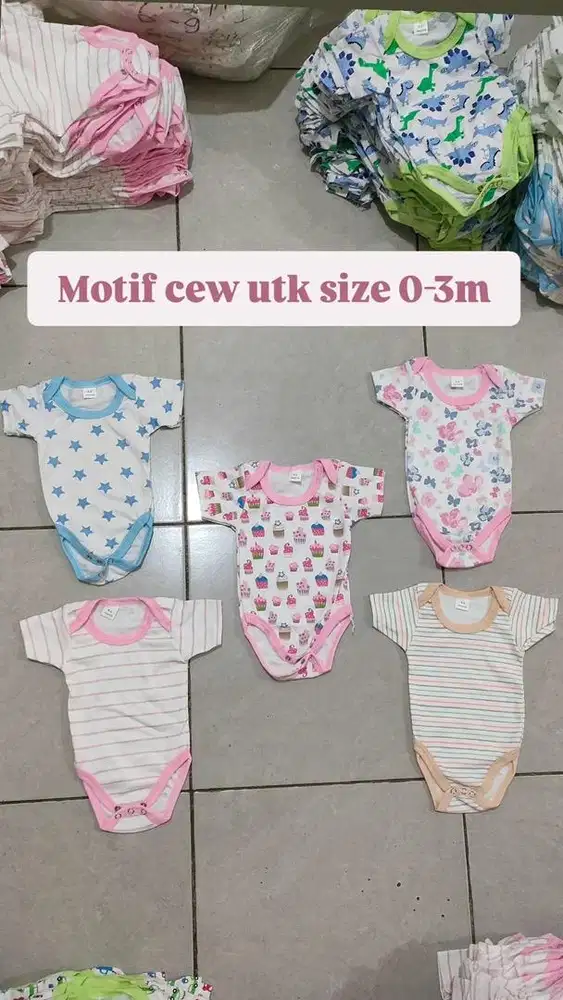 Jumper Baby Size 0-3bln Import China,cew cow bisa mix 4pcs cuma 100rb