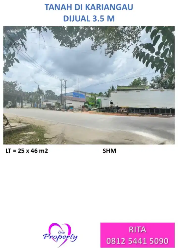 DIJUAL TANAH DI KARIANGAU