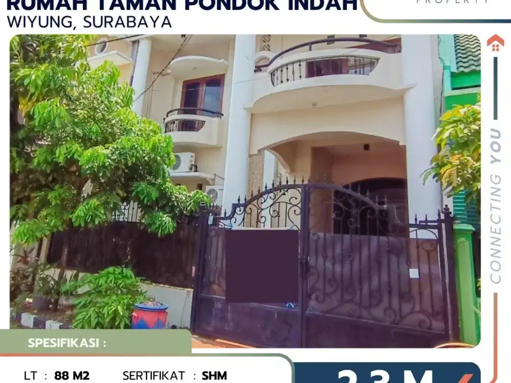 Rumah Di Taman Pondok Indah Wiyung Surabaya Bagus Siap Huni Strategis