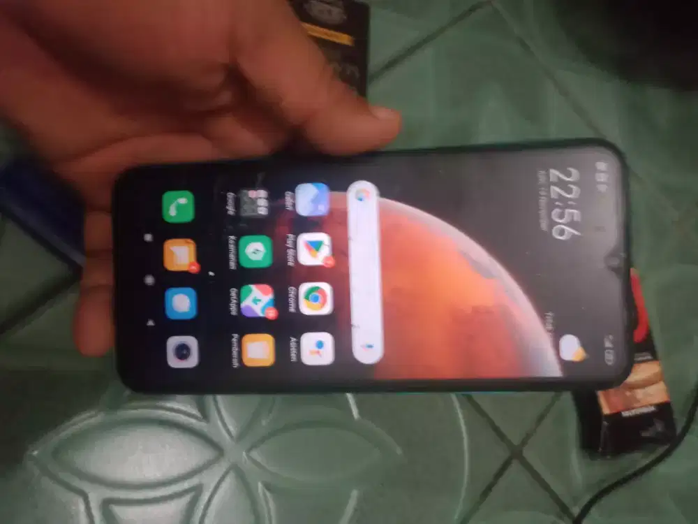 Redmi 9a ram 2/32 hp normal minus retak halus GK ngaru