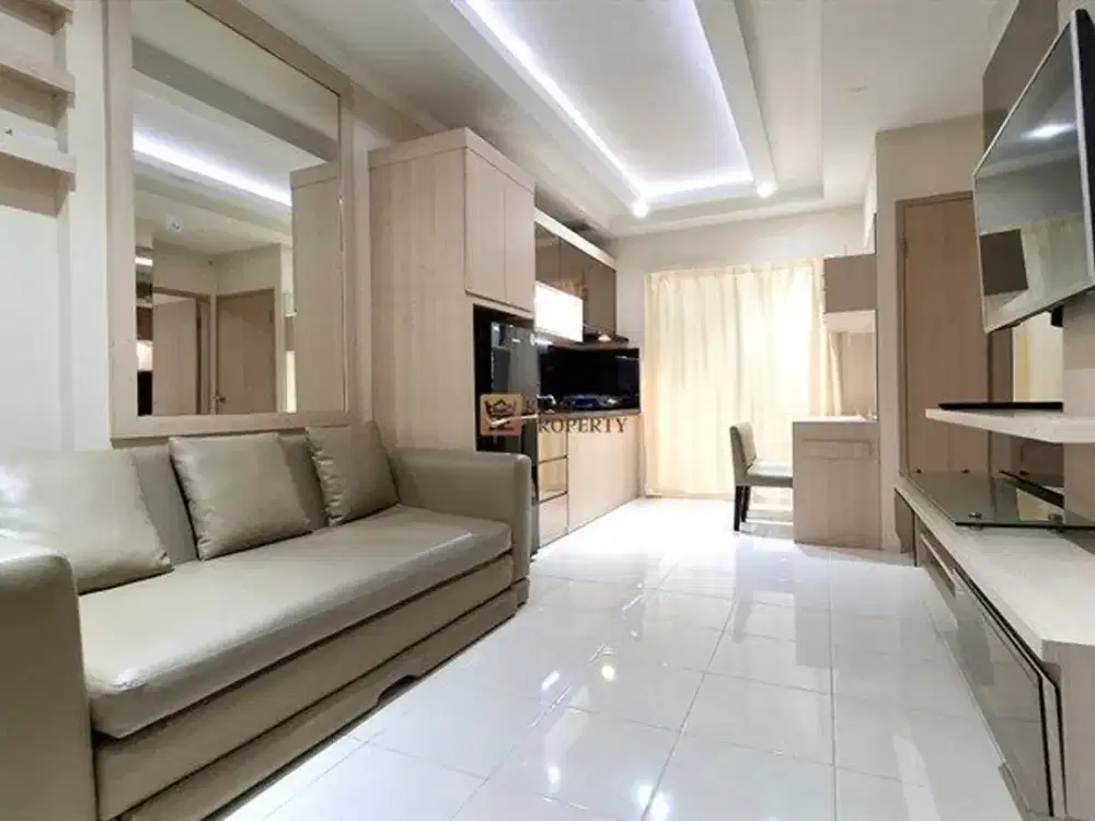 BEST CHOICE! Disewakan 2BR Mediterania Garden Residence Medit 2 Full Furnish Interior Rapi, Pool View, Dekat Kampus & Mall Central Park Tanjung Duren