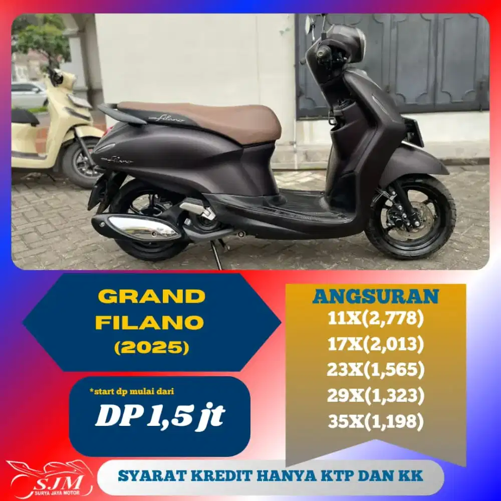 YAMAHA GRAND FILANO 2025 SIAP PAKAI