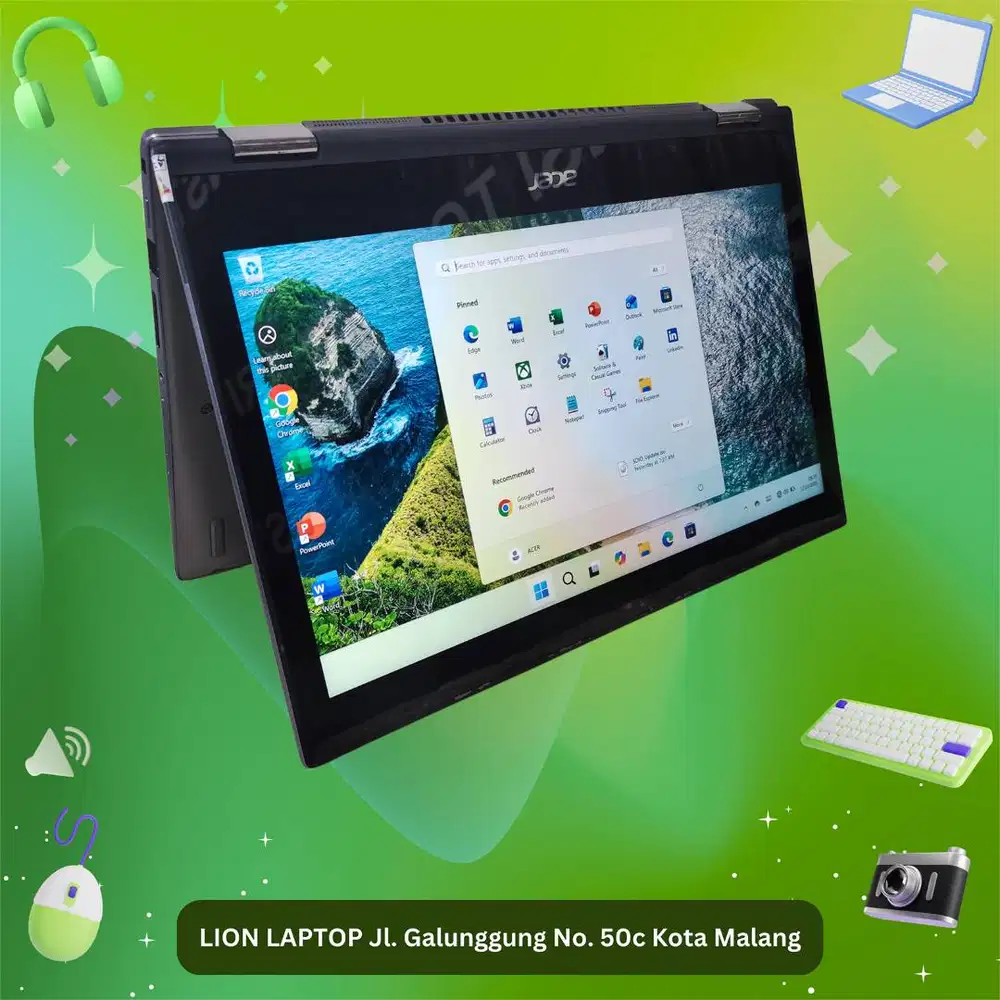 2 in 1 Flip Core i5 Gen 8 8/256 Acer Spin SP513-52N [15|11]