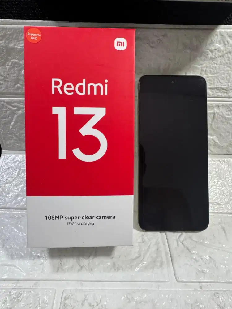 Xiaomi redmi 13 8/128 sandy gold fulset mulus no minus murah terawat