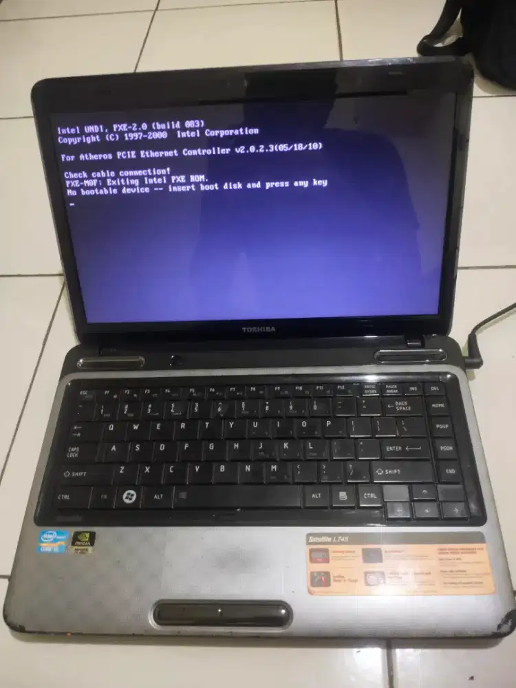 Laptop gk bisa masuk menu core i3