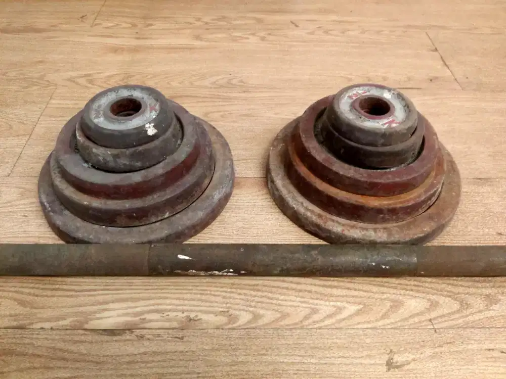 Murah Barber 30KG Set Besi berat mulai 1 2 4 6 8 KG