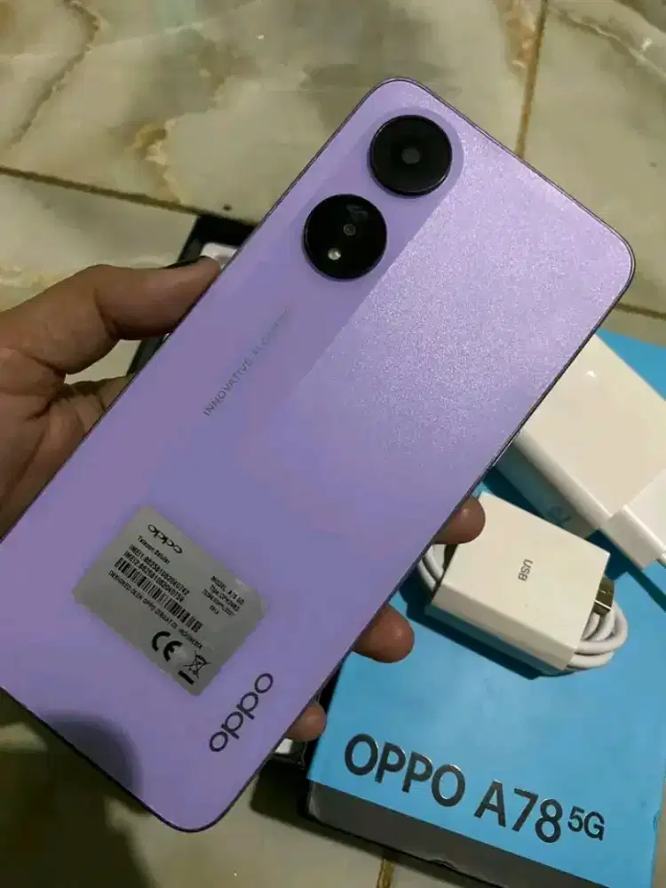 Oppo a78 ram 8 udah 5 g hp pullset