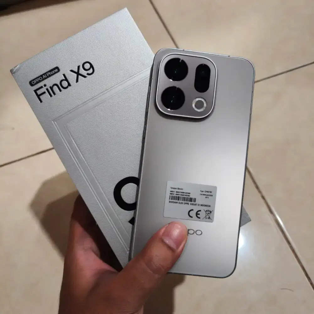 Oppo Find X9 16/512GB BNOB Garansi 2 Tahun