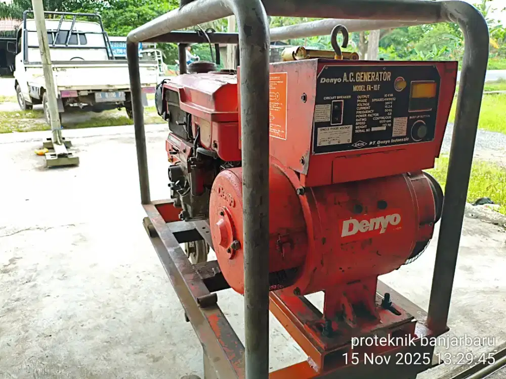 Denyo Genset  10ribu  watt mesin kubota  siap  kerja