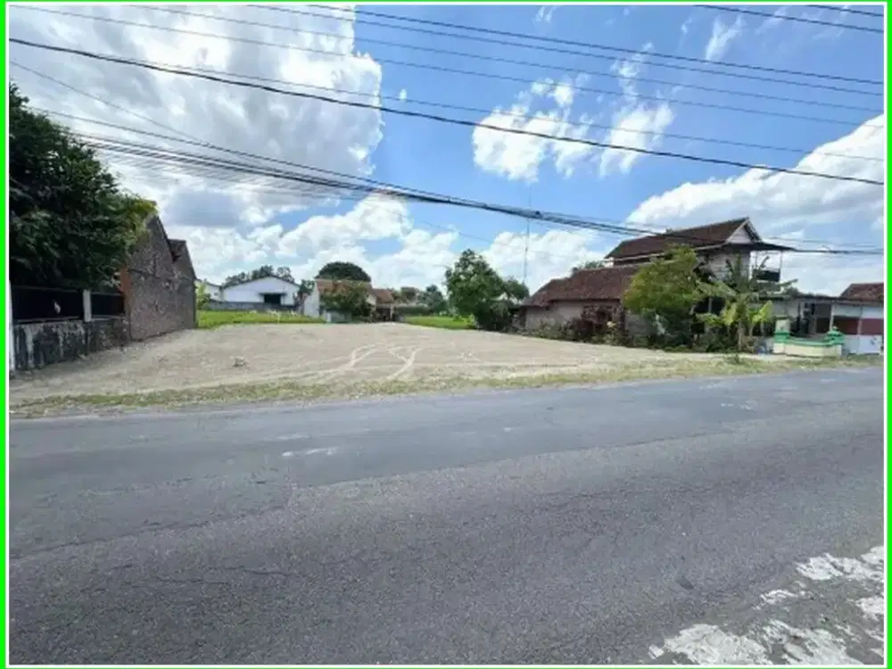 Jl. Raya Berbah-Kalasan Tanah DijualJogja Murah Dekat  350 Menter SMK Yapemda 1 Sleman