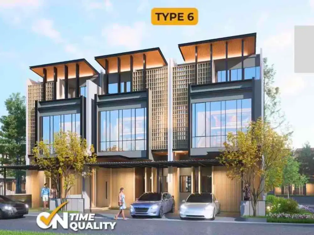 Rumah  baru 3lt model  split level di puri jakarta barat