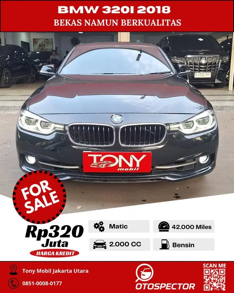BMW 320i F30 Sport Hitam 2018
