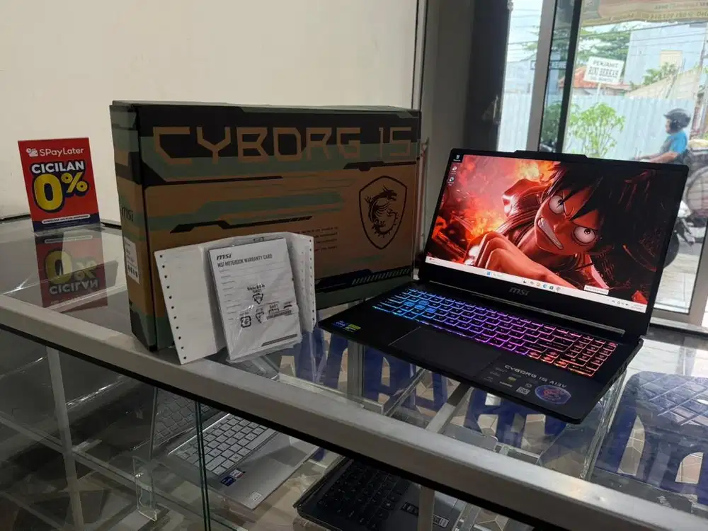 GAMING MSI CORE I7gen13 VGA 8 GB RTX4060 FULSET LIKE NEW GARANSI