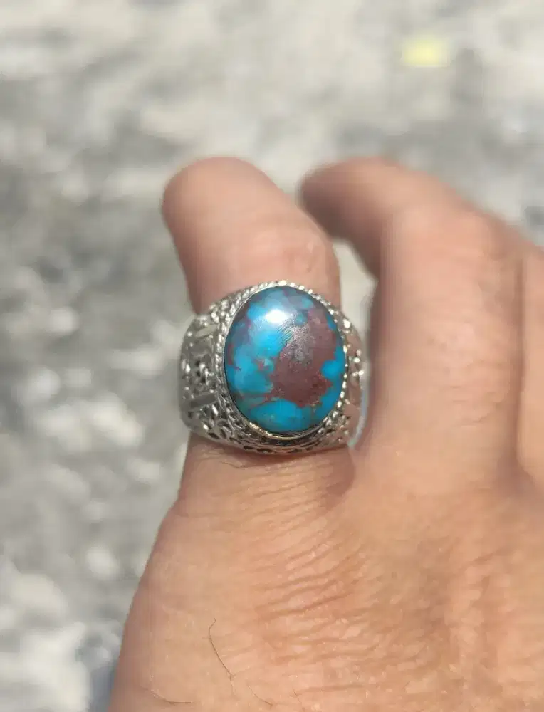 Natural pirus persia biru porcelen