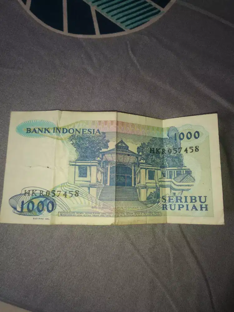 Uang kertas seribu rupiah 1987