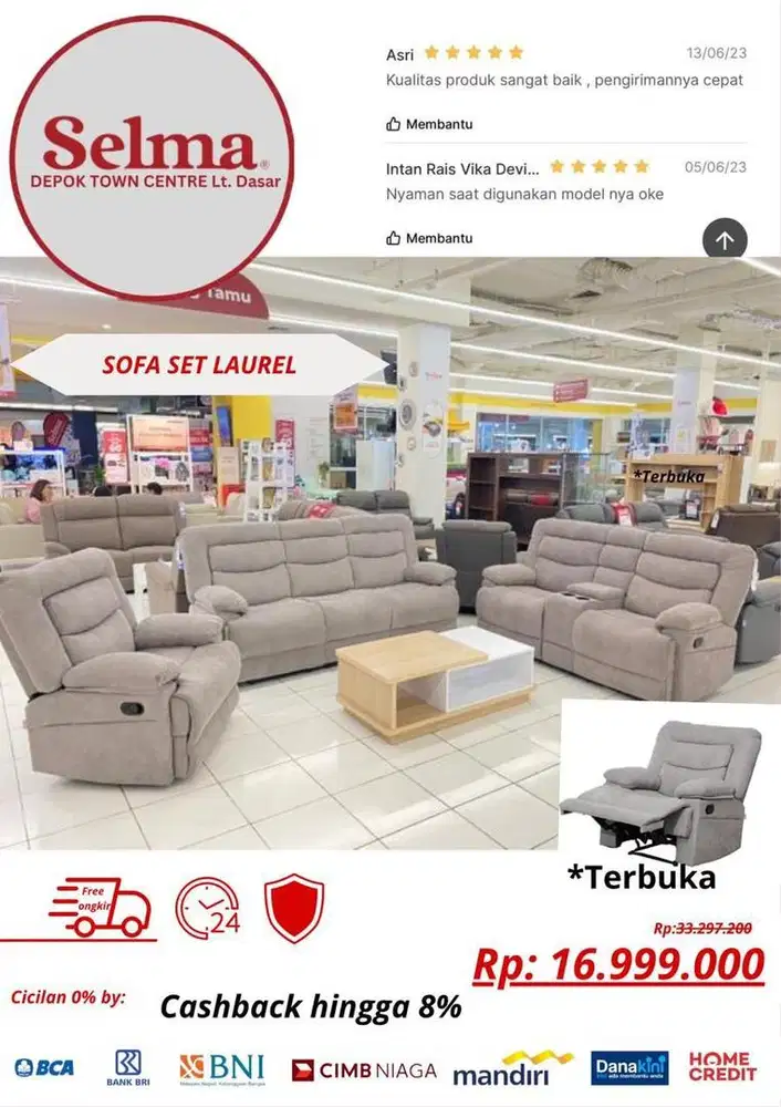 Set Recliner Murah Meriah