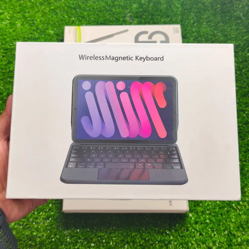 Goojodoq Wireless Magnetic Keyboard For iPad Mini 7 Black BONUS stylus