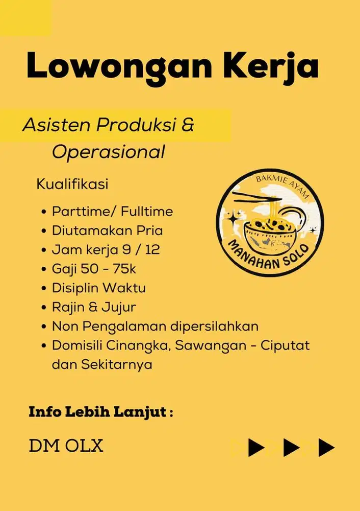 Lowongan Non Pengalaman