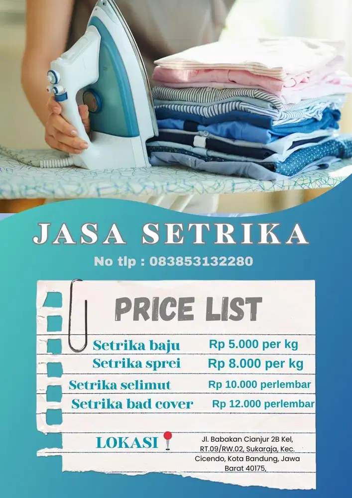 Jasa setrika baju