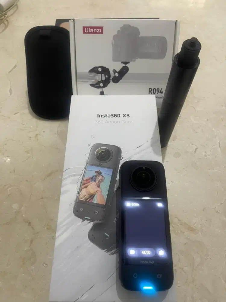 Kamera Insta 360 X3 baru pakai 1 bulan