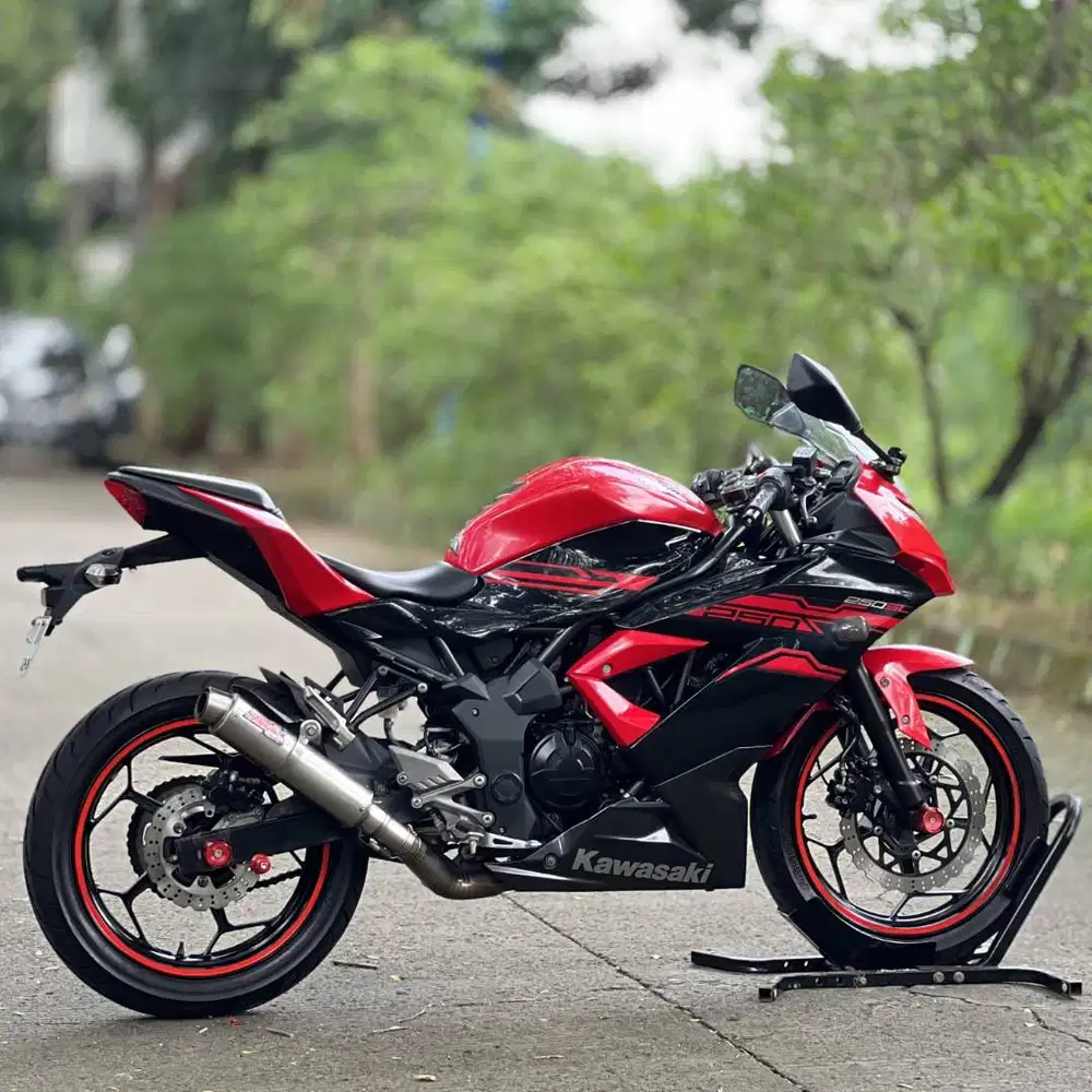 MULUS BANGET! KAWASAKI NINJA 250 MONO SL MERAH 2016 KM 15K PAJAK HIDUP