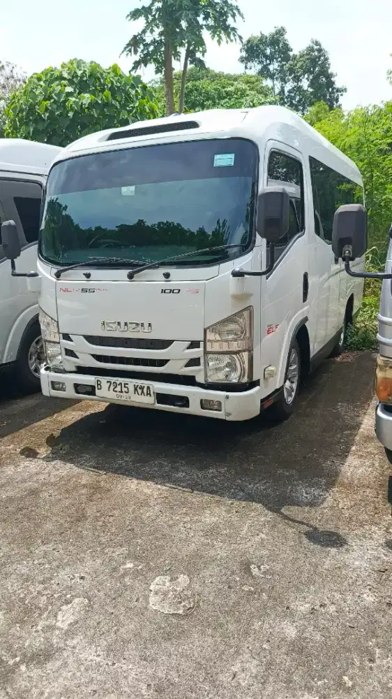 2017 Isuzu Elf Minibus NLR 55 Ac 14 Kursi