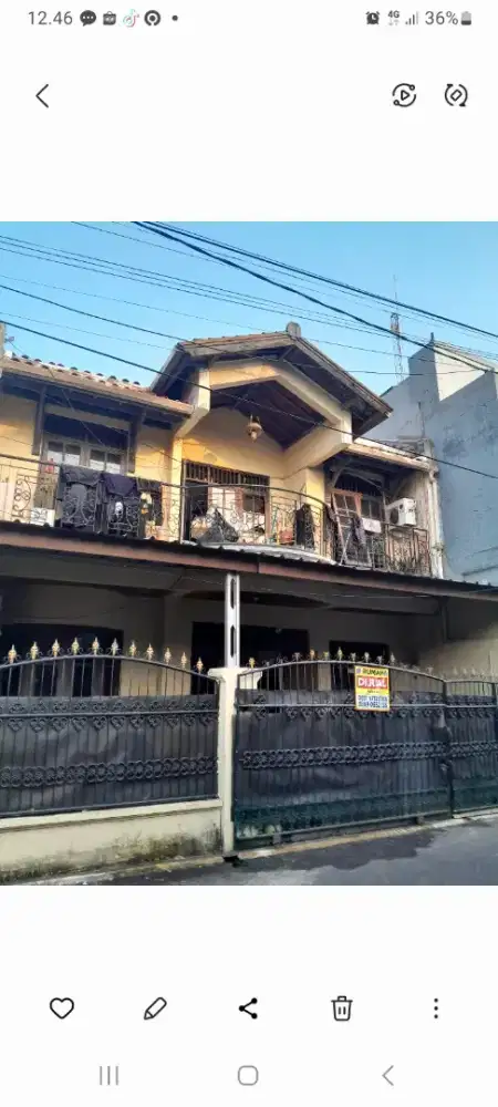 Rumah dijual strategis harapan baru bekasi kota