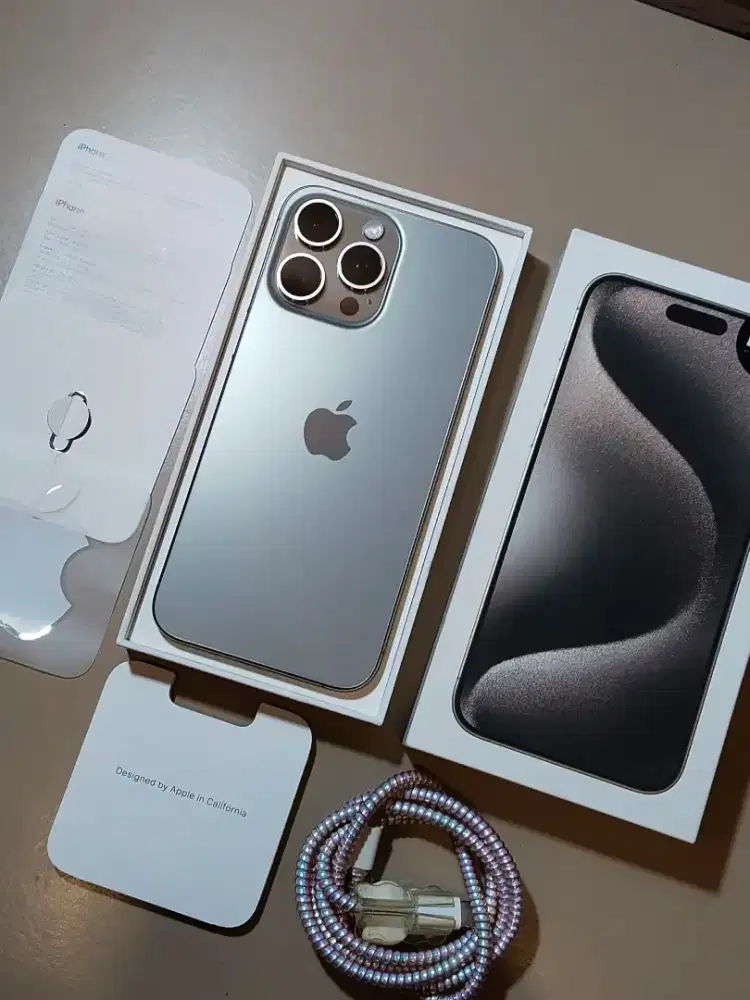 iPhone 15 Pro Max 256GB NaturalTitamium iBox RESMI INDONESIA