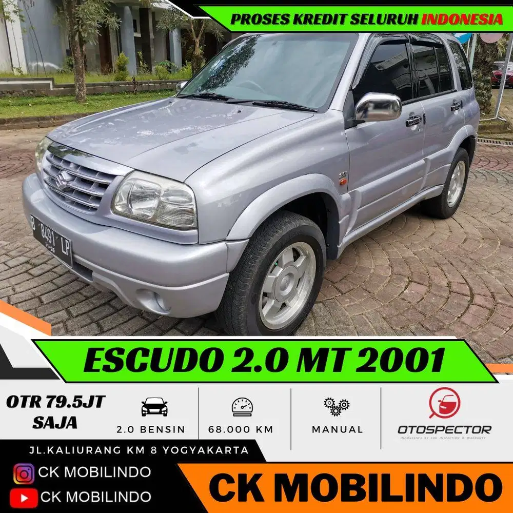 (KM68rb) Suzuki Escudo Manual 2001 ANTIK Simpanan Pajak Baru