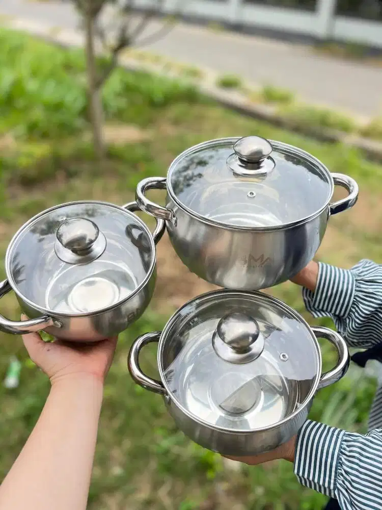 Ready Stock Pumpkin Pot Set 3 Pcs BMW