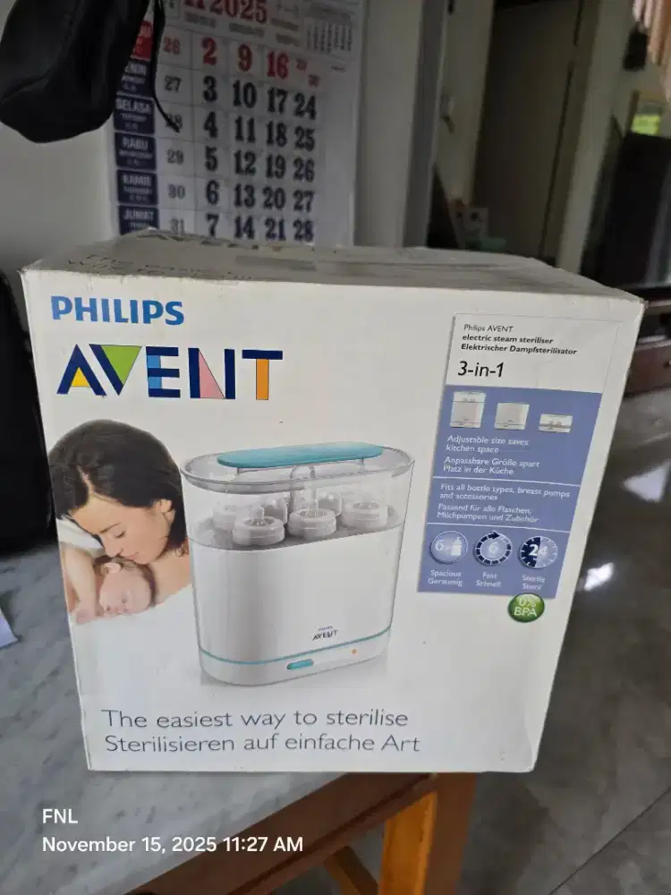 DIJUAL - SCF284/02 Philips AVENT 3 in 1 Steriliser