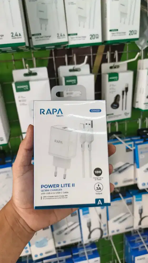 TRAVEL CHARGER TYPE C 18W RAPA TECH CH4121