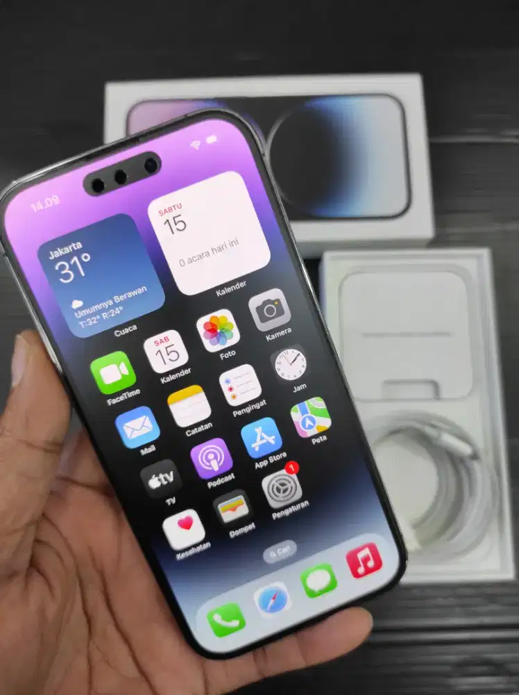 Iphone 14pro 128 Purple
Garansi Resmi
Mulus 98%
Bh 82%
Fullset