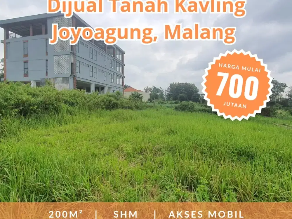 Tanah Strategis di Joyoagung, Cocok Bangun Kos Dekat UB