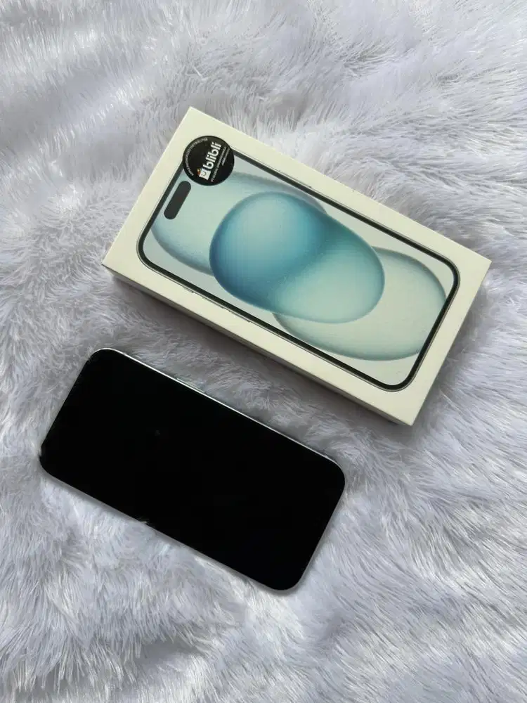 iphone 15 128gb  blue resmi blibli