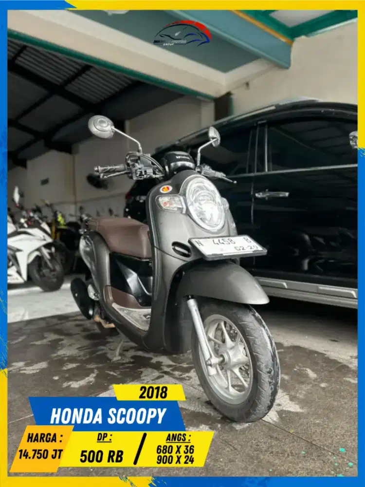 HONDA SCOOPY 2018 BEKAS BERKUALITAS HIKMAH MOTOR KEPUH MALANG