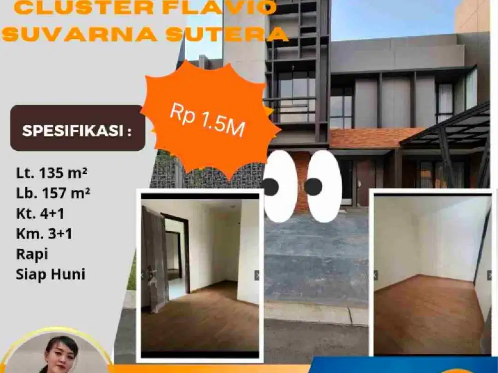 Rumah Murah SUvarna Sari Flavio Rp 1.975M Lavon Cikupa Tangerang