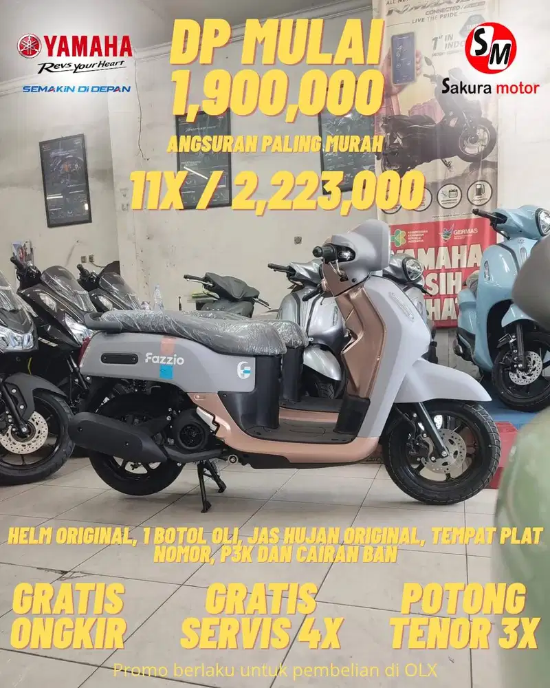 [Motor Baru] FAZZIO HYBRID PROMO DP & ANGSURAN PALING MURAH