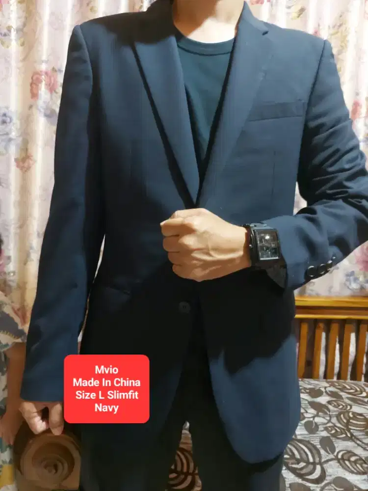 Jas Pria Mvio Size L Slimfit