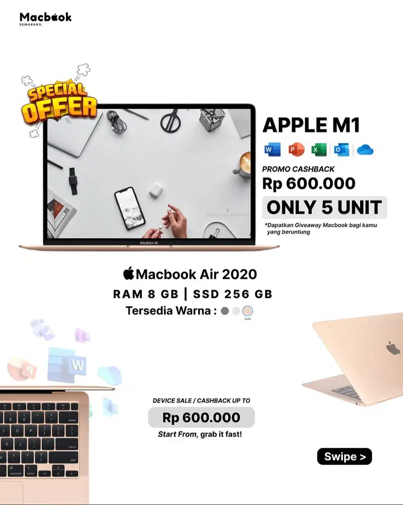 Macbook Air 2020 RAM 8/256GB