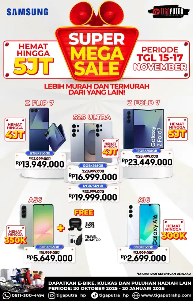Mega Sale!! Samsung potongan banyak