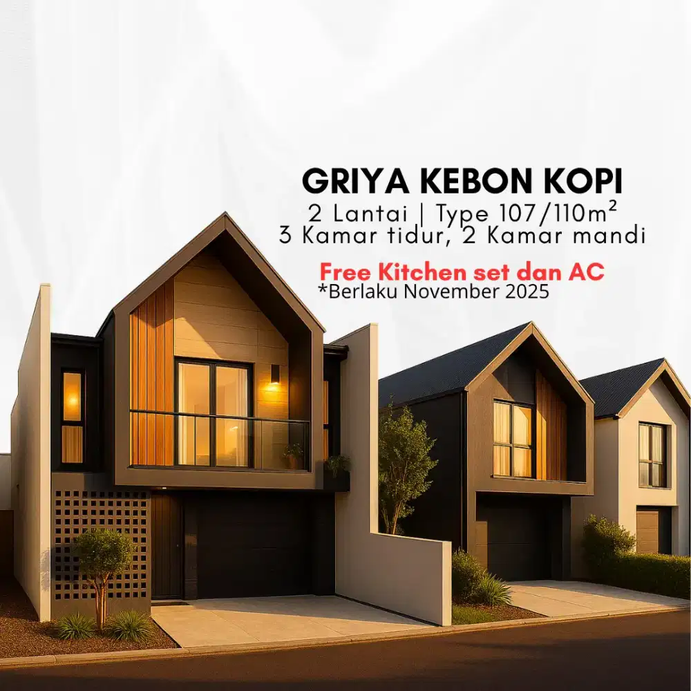 Rumah 2 lantai type 107 di kebun kopi kota jambi