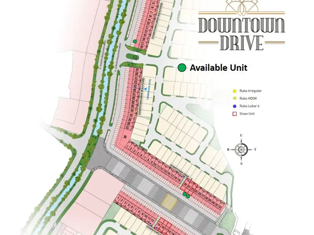 Dijual Ruko Premium Downtown Drive, Gading Serpong – Strategis & Siap Pakai